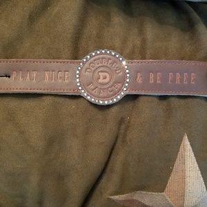 Customized Double d ranch leather cuff